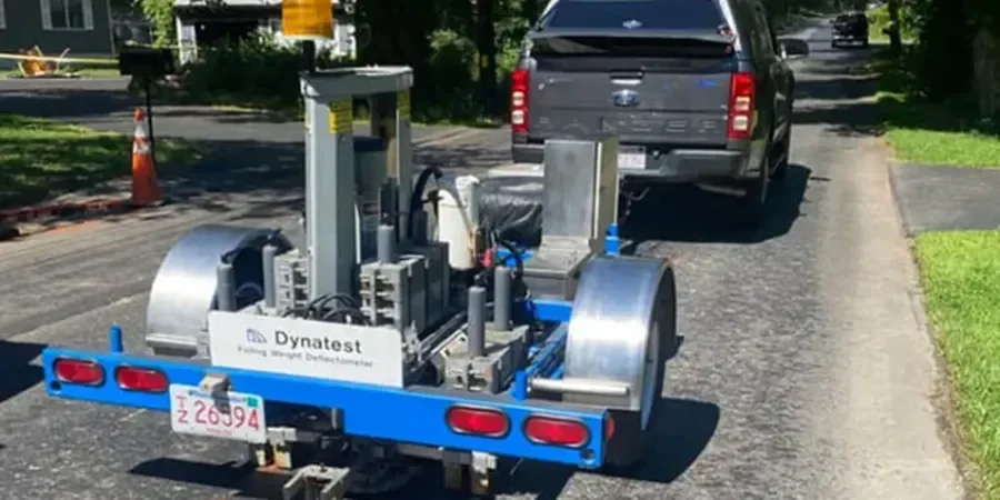 Illustrative image of Existing pavement evaluation in Corona California