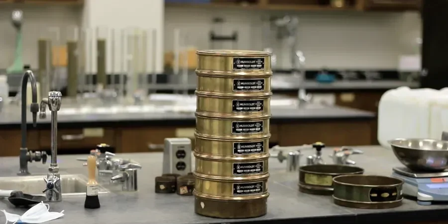 Illustrative image of Grain size analysis (sieve + hydrometer) in Corona California